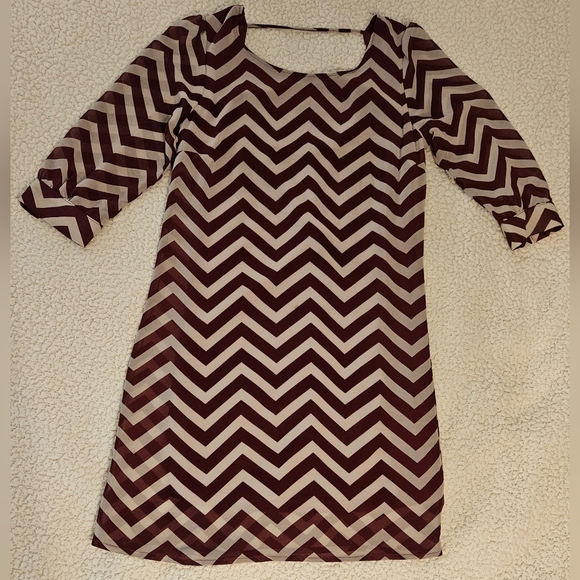 Chevron Patterned Dress - Picture 1 of 4